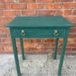 Rustic Hand Painted Table with Drawer in Amsterdam Green