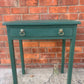 Rustic Hand Painted Table with Drawer in Amsterdam Green