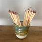 Hand Made Ceramic Match Stick Holder and Striker