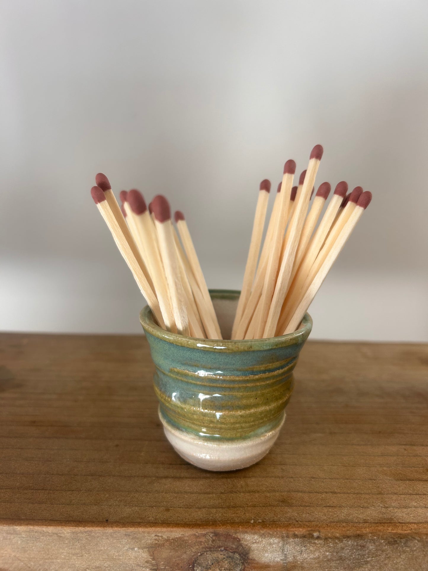 Hand Made Ceramic Match Stick Holder and Striker