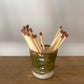 Hand Made Ceramic Match Stick Holder and Striker