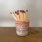 Hand Made Ceramic Match Stick Holder and Striker