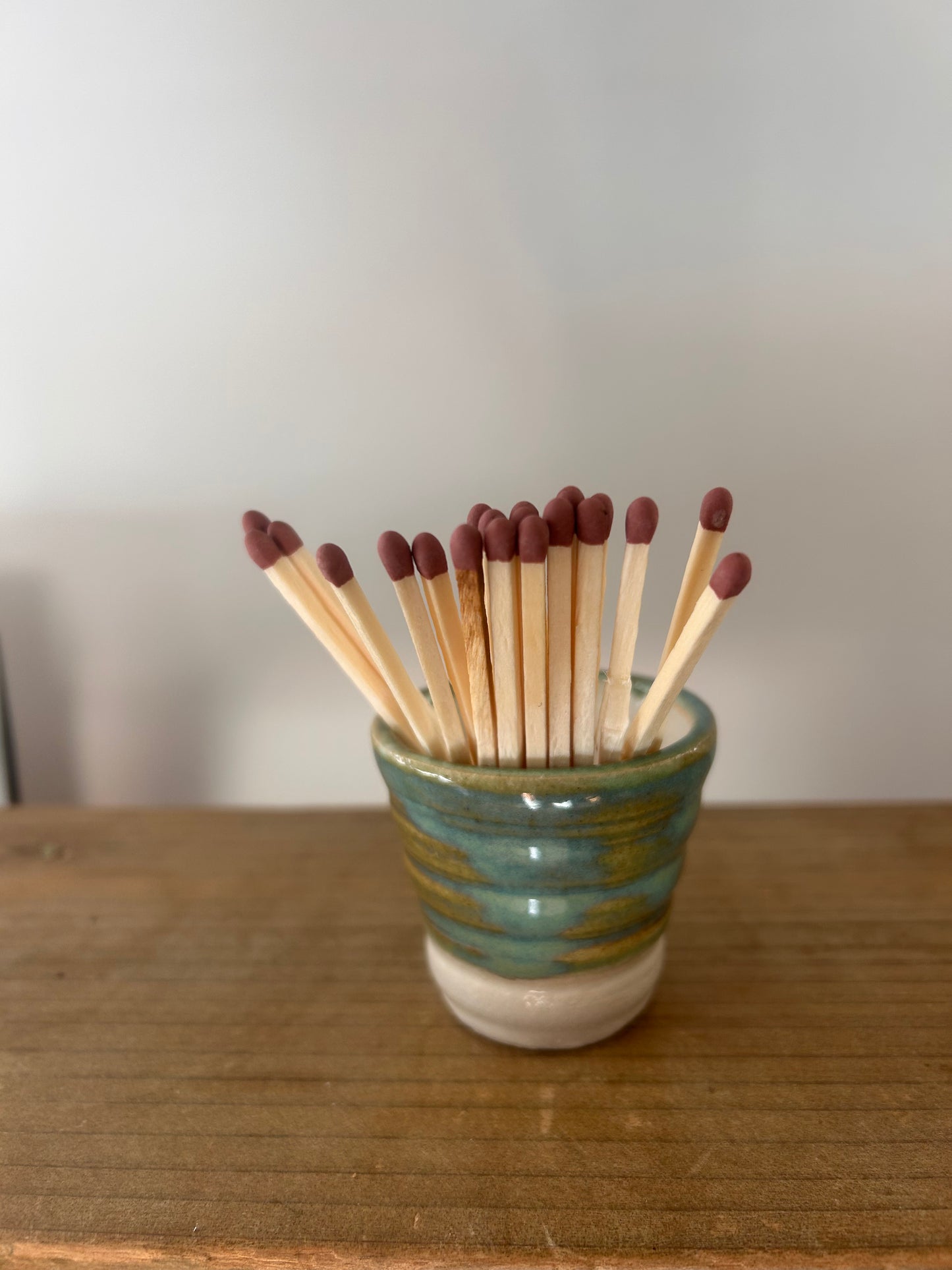 Hand Made Ceramic Match Stick Holder and Striker