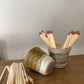 Hand Made Ceramic Match Stick Holder and Striker