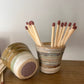 Hand Made Ceramic Match Stick Holder and Striker