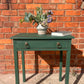Rustic Hand Painted Table with Drawer in Amsterdam Green