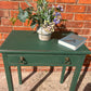 Rustic Hand Painted Table with Drawer in Amsterdam Green