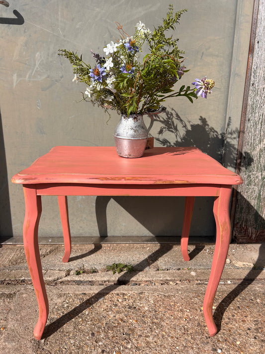 Hand Painted Pink Table