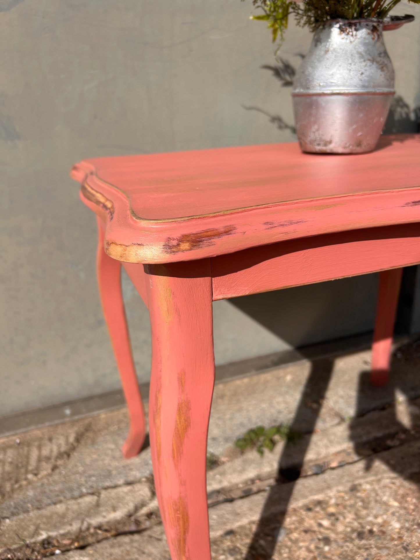 Hand Painted Pink Table