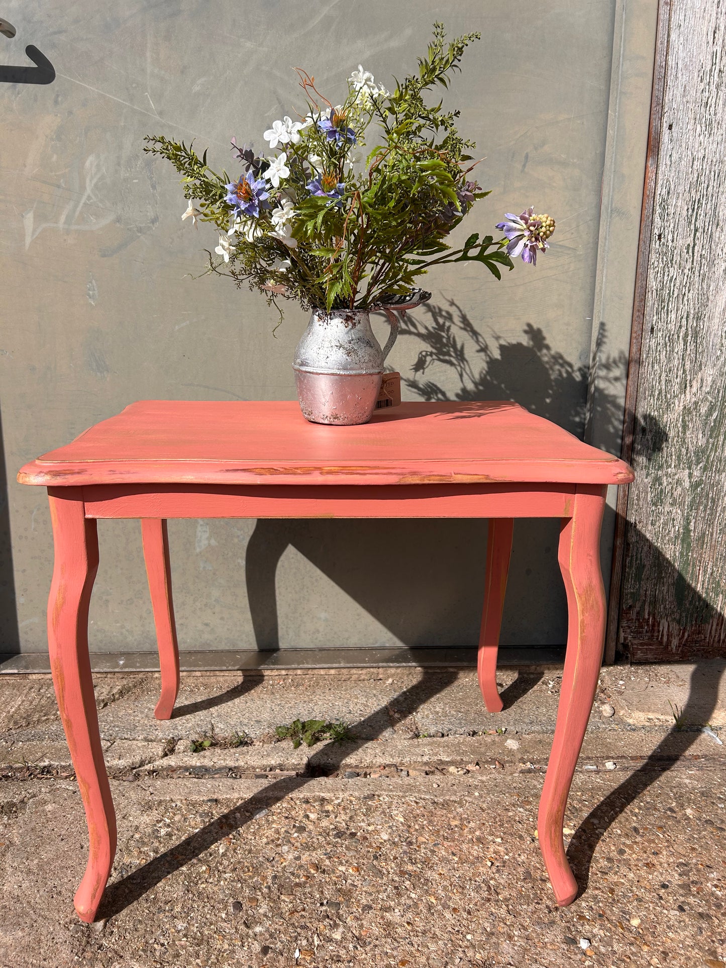 Hand Painted Pink Table