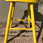 Rustic Yellow Hand Painted Stool