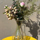 Rustic Yellow Hand Painted Stool