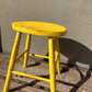 Rustic Yellow Hand Painted Stool