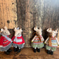 Standing Fabric Mice with Clogs