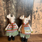 Standing Fabric Mice with Clogs
