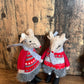 Standing Fabric Mice with Clogs