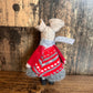 Standing Fabric Mice with Clogs
