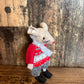 Standing Fabric Mice with Clogs
