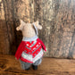Standing Fabric Mice with Clogs