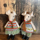 Standing Fabric Mice with Clogs