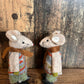 Standing Fabric Mice with Clogs