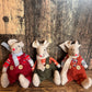 Sitting Fabric Mice in Dungarees