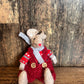 Sitting Fabric Mice in Dungarees