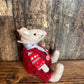 Sitting Fabric Mice in Dungarees