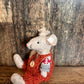 Sitting Fabric Mice in Dungarees