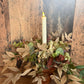 Faux Flower and candle Table Centrepiece -Hydrangea