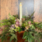 Faux Flower and candle Table Centrepiece -Hydrangea
