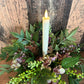 Faux Flower and candle Table Centrepiece -Hydrangea