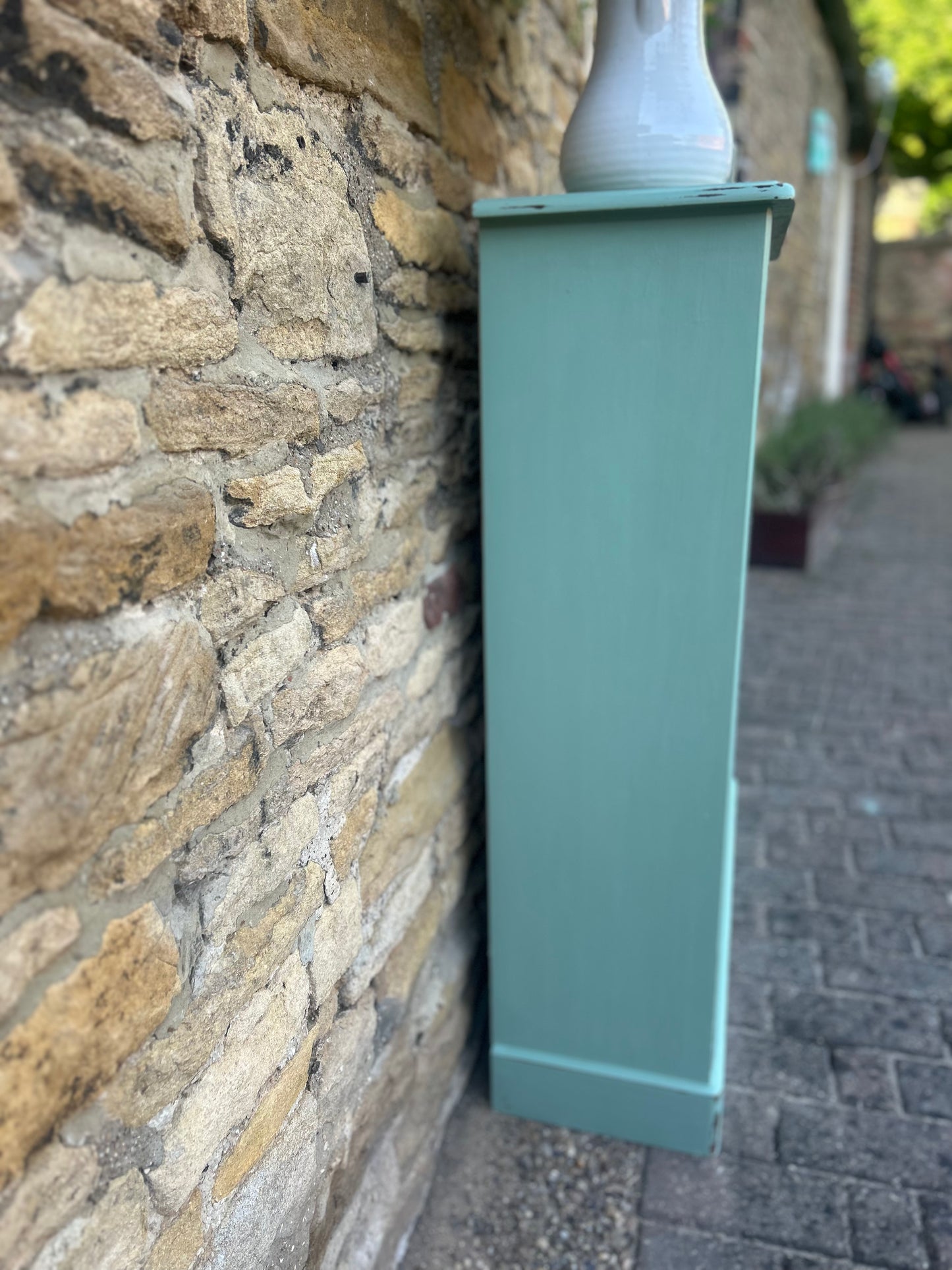 Hand Painted Country House Bookcase in Bespoke Country Green