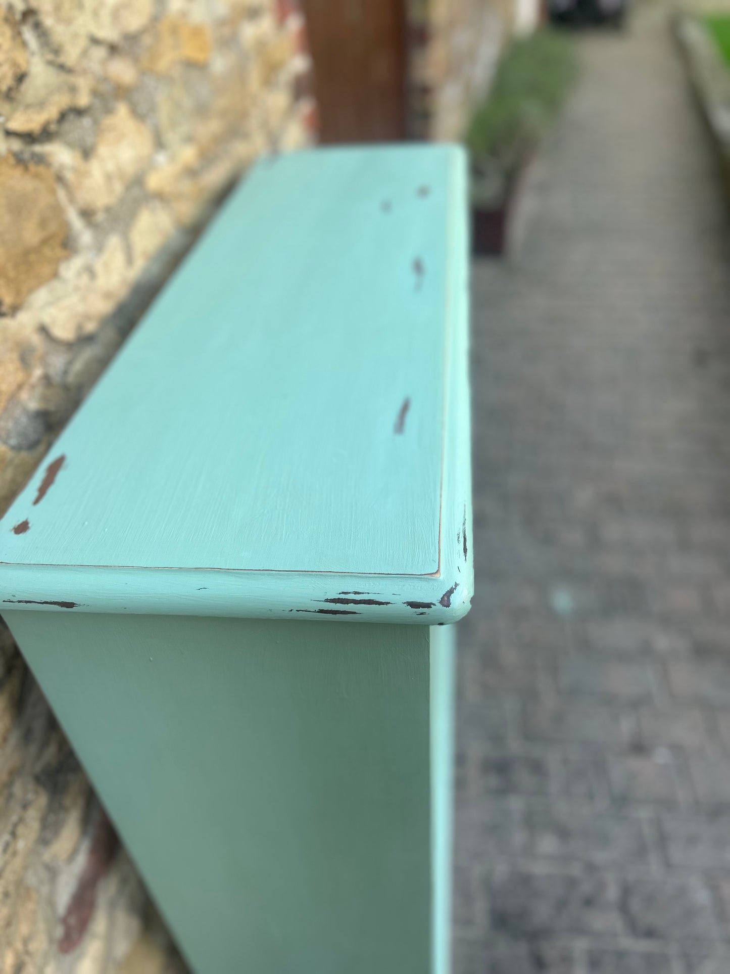 Hand Painted Country House Bookcase in Bespoke Country Green