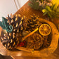 Wooden Dough Bowl Festive Potpourri-Small