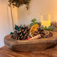 Wooden Dough Bowl Festive Potpourri-Small