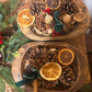 Wooden Dough Bowl Festive Potpourri-Small
