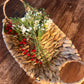 Rustic Silver Hamper Basket- Perfect for Christmas