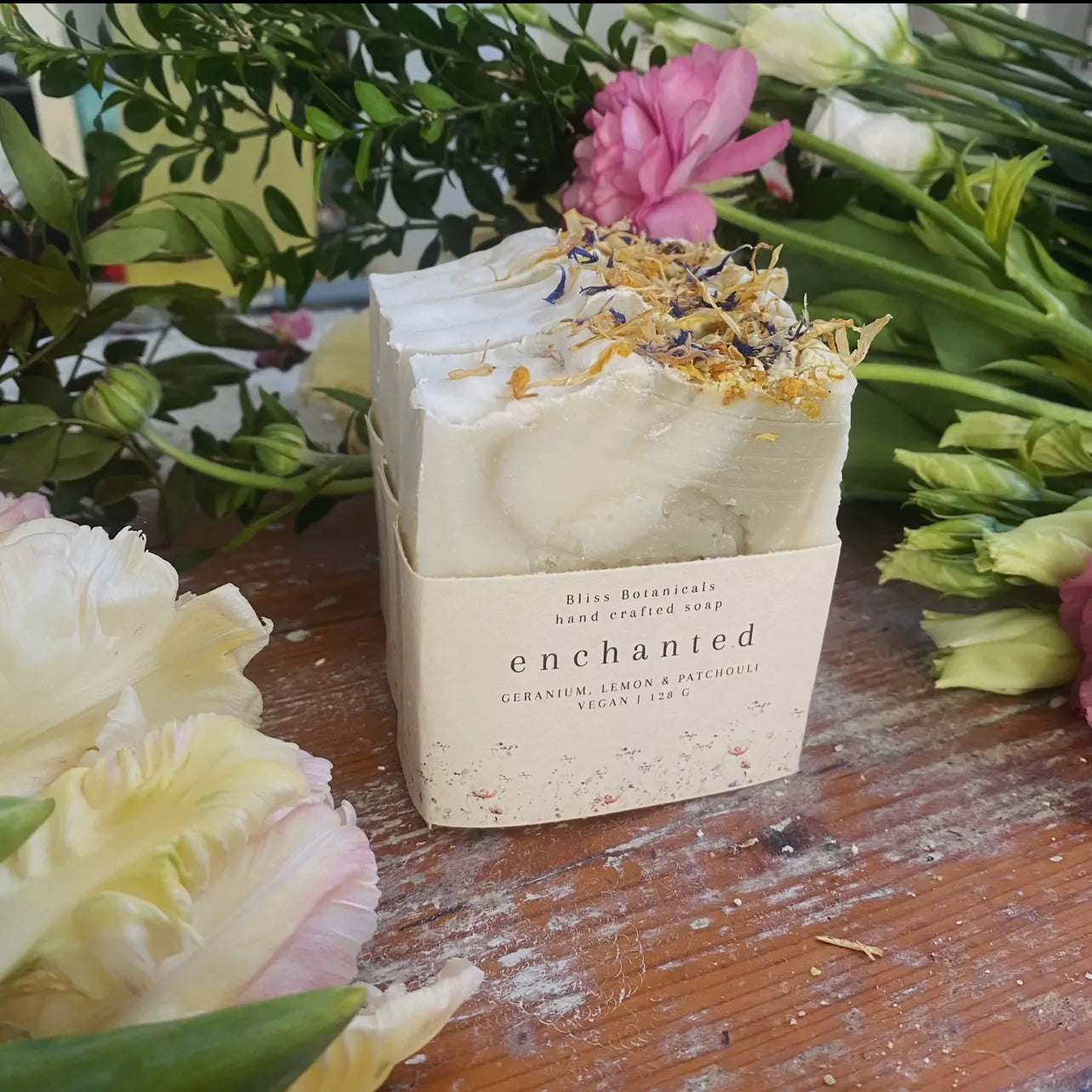 Botanical Enchanted Soap – Geranium, Lemon & Patchouli