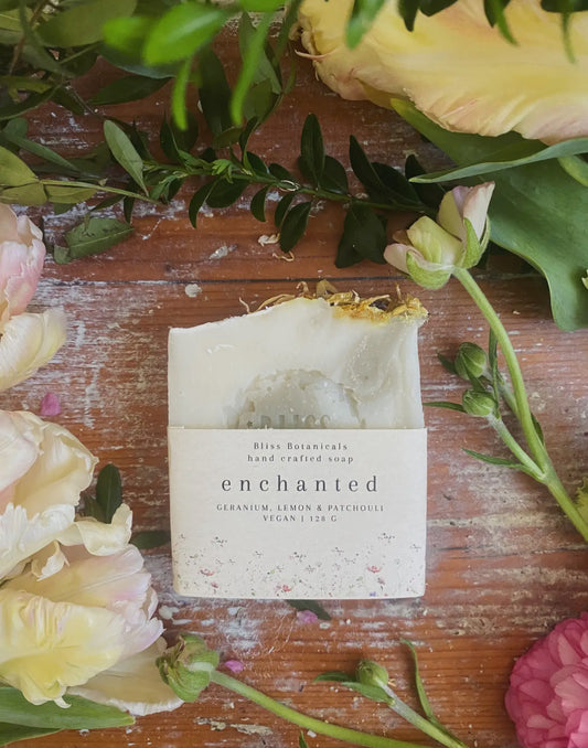 Botanical Enchanted Soap – Geranium, Lemon & Patchouli