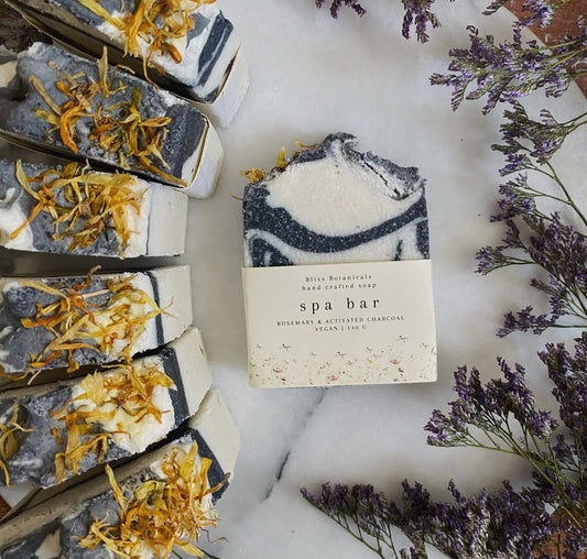 Rosemary and Activated Charcoal Spa Bar