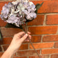 Faux Hydrangea Stem – Faded Lilac & Grey