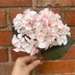 Faux Hydrangea Stem – Blush Pink