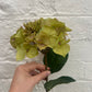 Faux Olive Green Hydrangea Stem