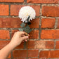 Faux Chrysanthemum Stem – White