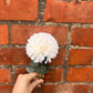 Faux Chrysanthemum Stem – White