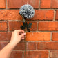 Faux Chrysanthemum Stem – Dusty Blue