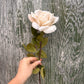 Faux Rose Stem – Cream