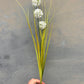 Faux Allium Stem – White