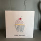 Hand Illustrated Cupcake Happy Birthday Card